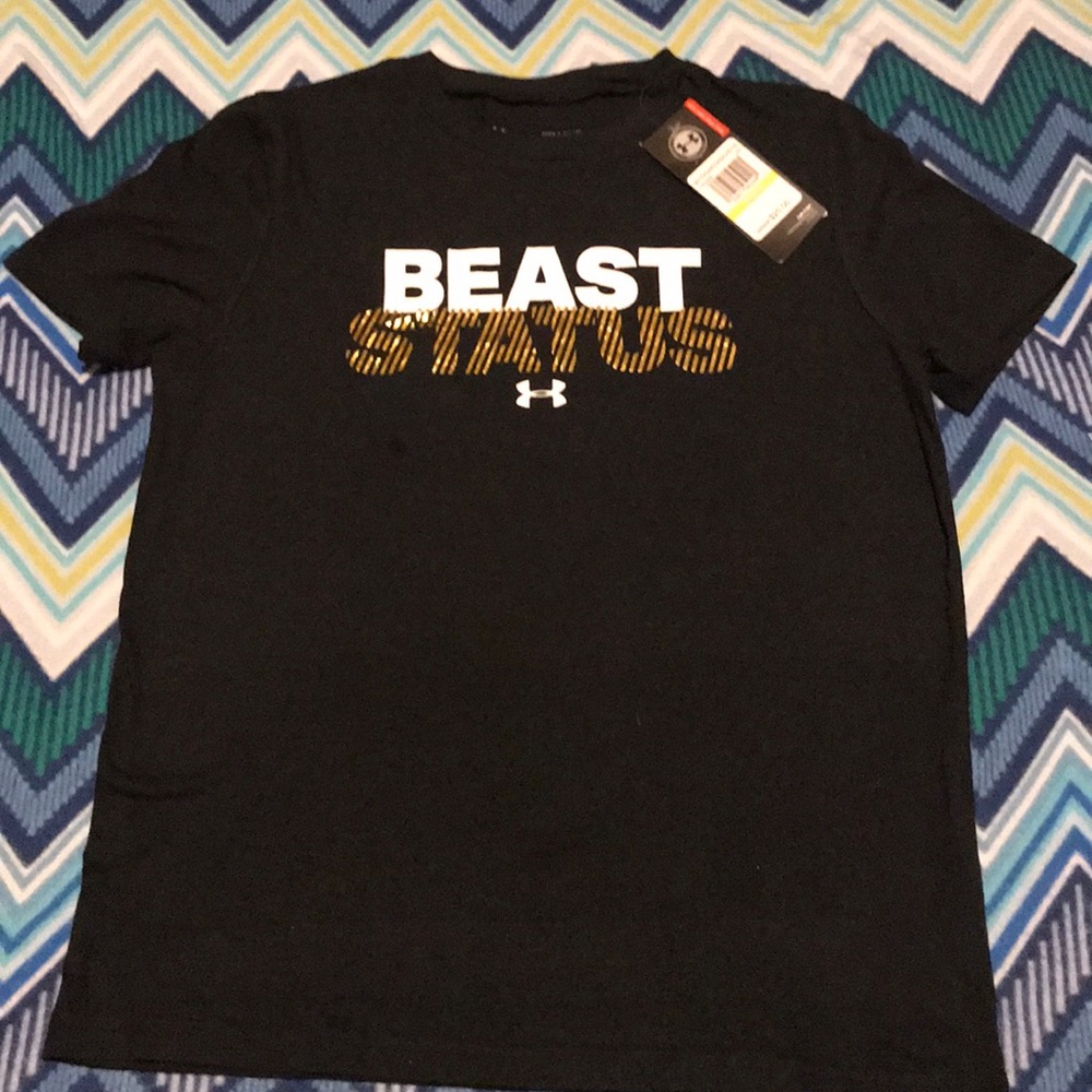 NWT UA big boys tee, size medium